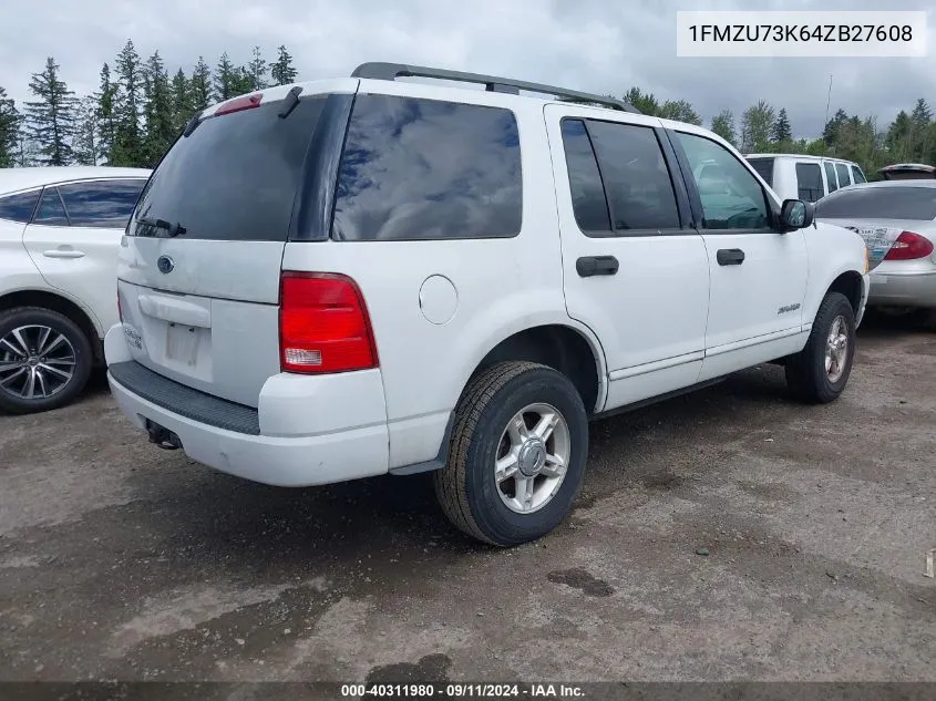 2004 Ford Explorer Nbx/Xlt VIN: 1FMZU73K64ZB27608 Lot: 40311980