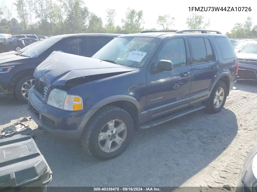 1FMZU73W44ZA10726 2004 Ford Explorer Nbx/Xlt