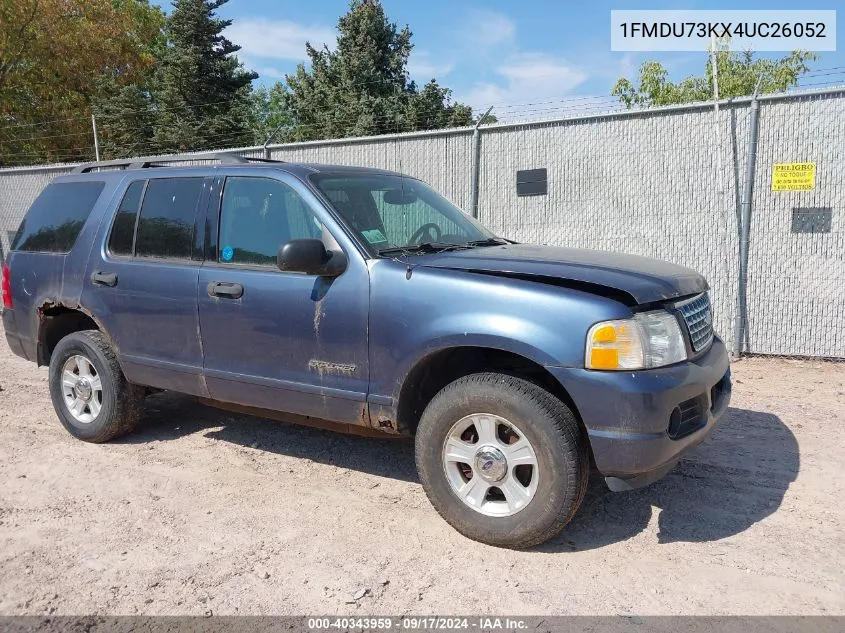 2004 Ford Explorer Nbx/Xlt VIN: 1FMDU73KX4UC26052 Lot: 40343959