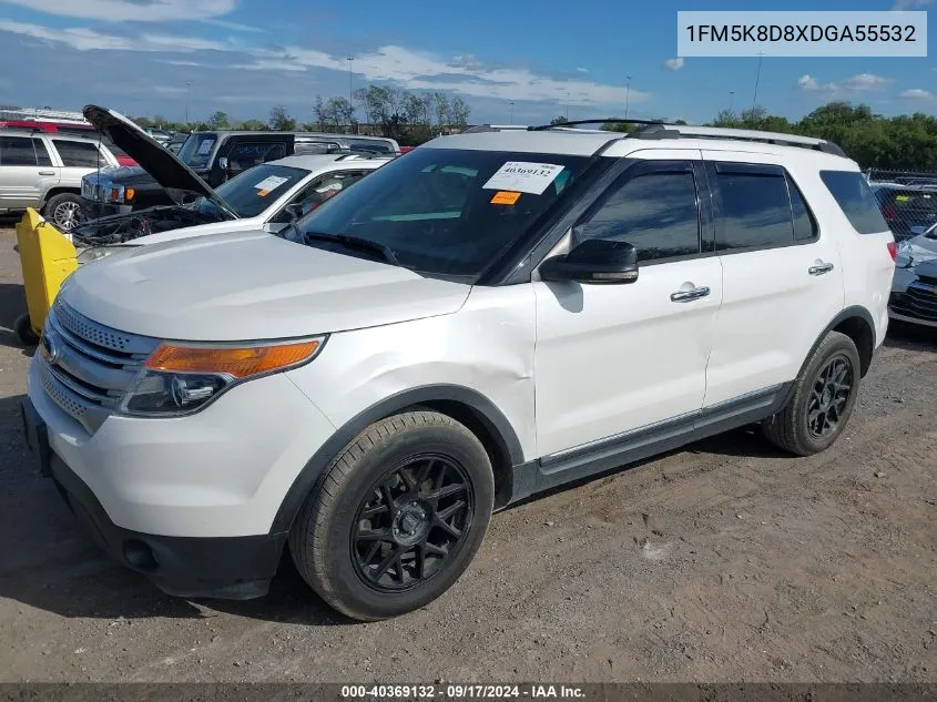 2013 Ford Explorer Xlt VIN: 1FM5K8D8XDGA55532 Lot: 40369132