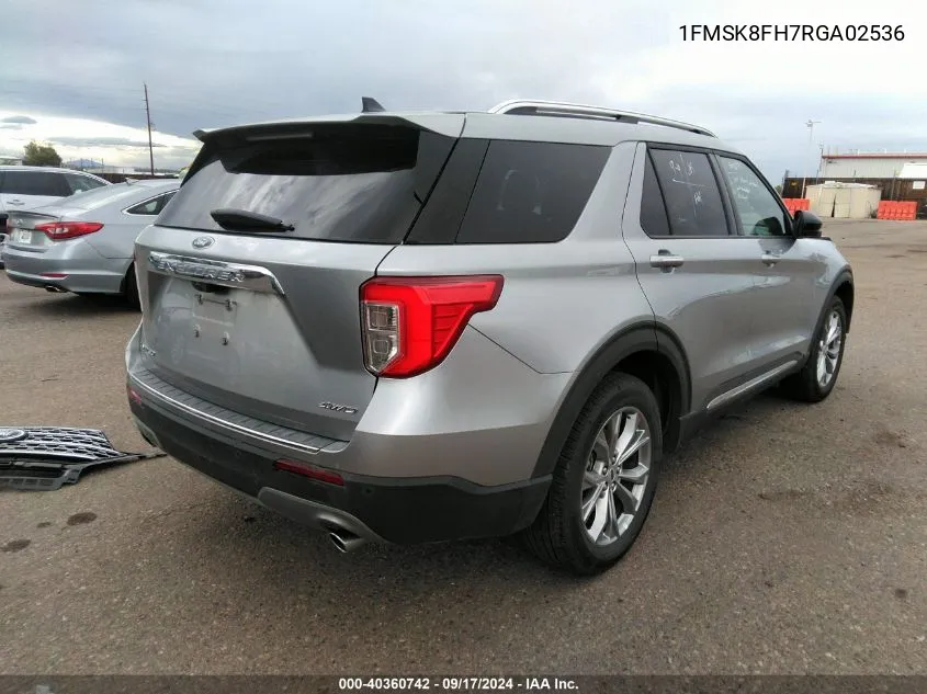 2024 Ford Explorer Limited VIN: 1FMSK8FH7RGA02536 Lot: 40360742