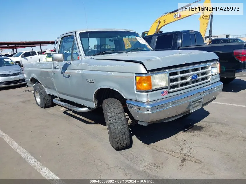 1987 Ford F150 VIN: 1FTEF15N2HPA26973 Lot: 40339882