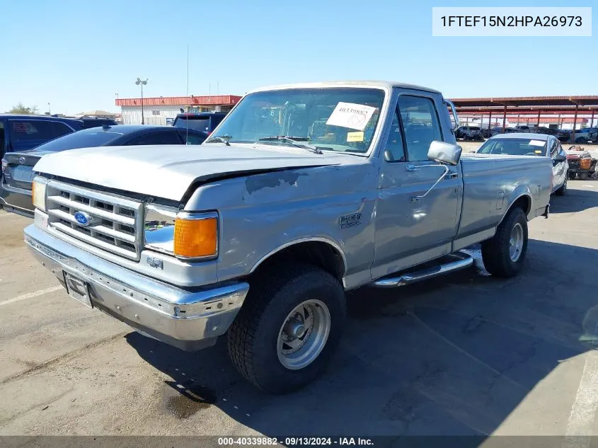 1FTEF15N2HPA26973 1987 Ford F150