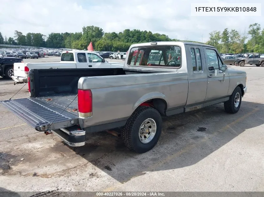 1989 Ford F150 VIN: 1FTEX15Y9KKB10848 Lot: 40227026