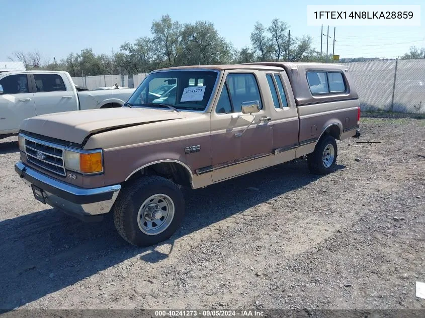 1990 Ford F150 VIN: 1FTEX14N8LKA28859 Lot: 40241273