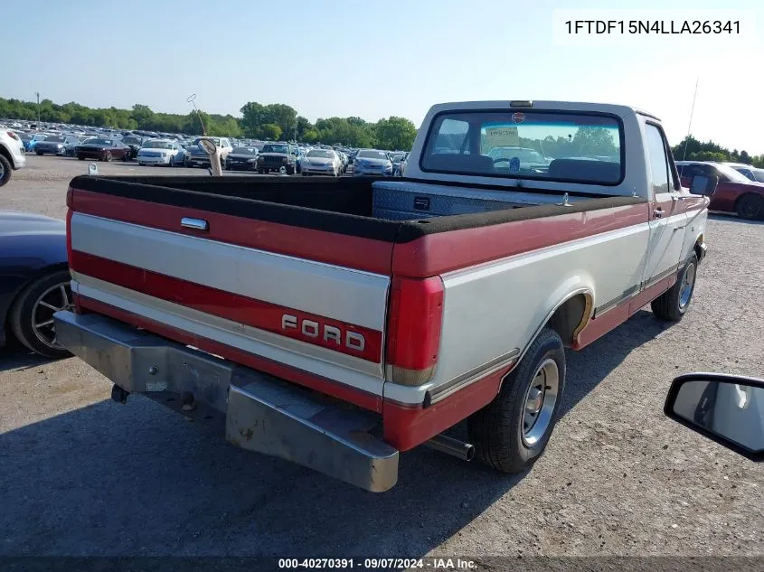 1FTDF15N4LLA26341 1990 Ford F150