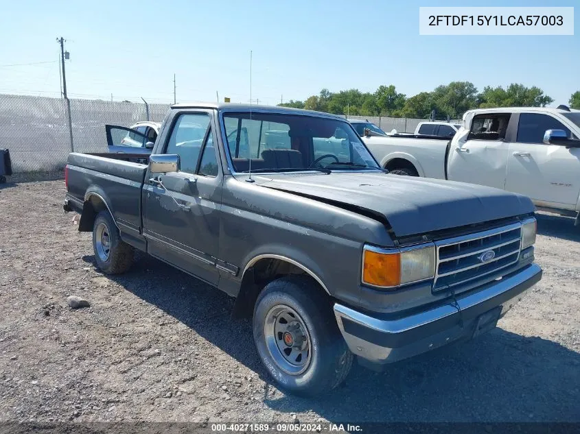 1990 Ford F150 VIN: 2FTDF15Y1LCA57003 Lot: 40271589