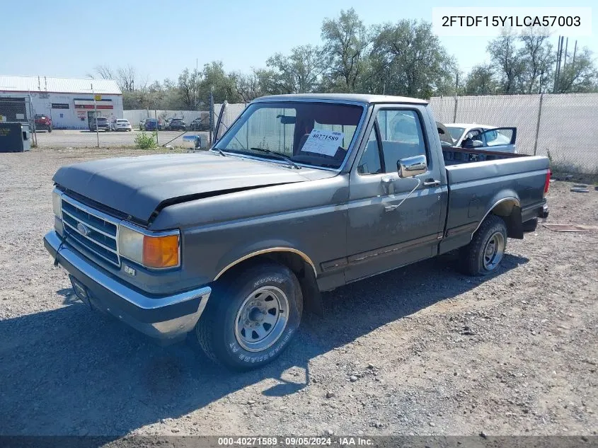 1990 Ford F150 VIN: 2FTDF15Y1LCA57003 Lot: 40271589