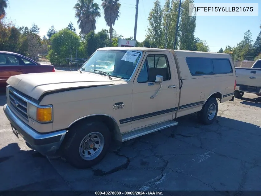 1990 Ford F150 VIN: 1FTEF15Y6LLB21675 Lot: 40278089