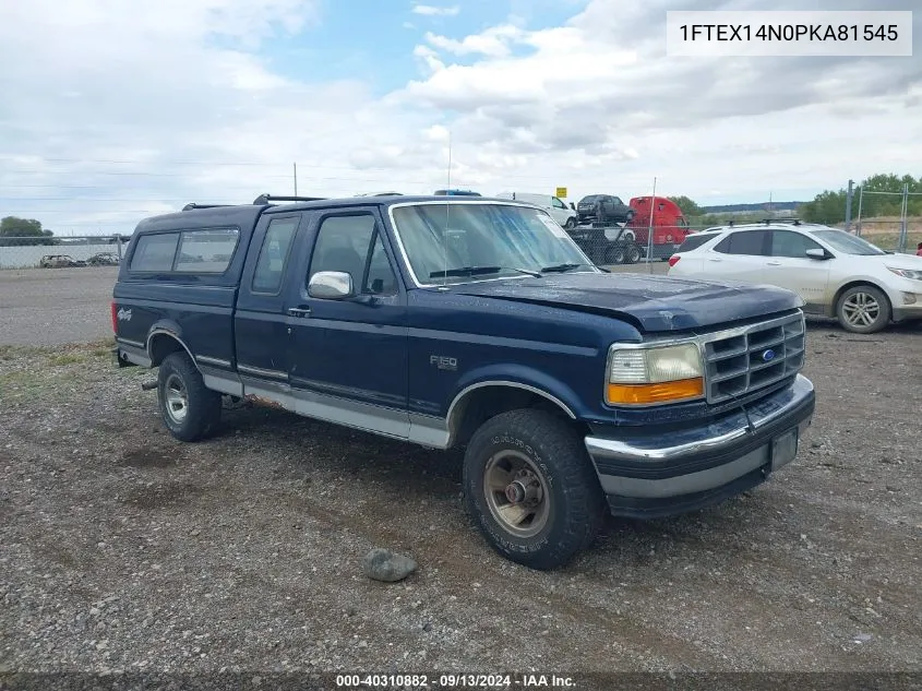 1993 Ford F150 VIN: 1FTEX14N0PKA81545 Lot: 40310882