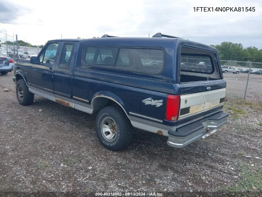 1993 Ford F150 VIN: 1FTEX14N0PKA81545 Lot: 40310882