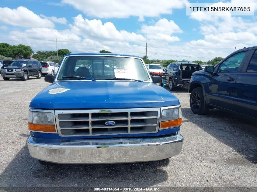 1994 Ford F150 VIN: 1FTEX15N5RKA87665 Lot: 40314854