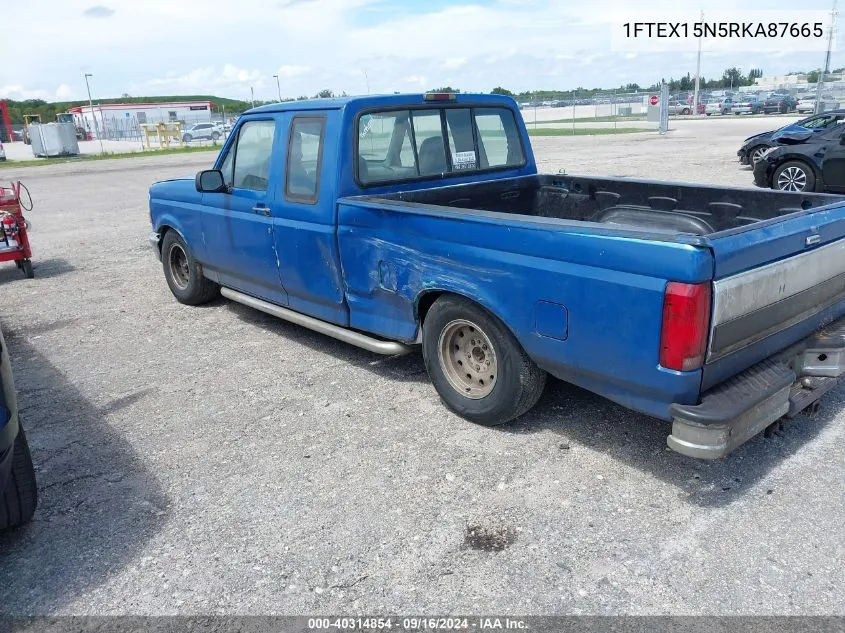 1994 Ford F150 VIN: 1FTEX15N5RKA87665 Lot: 40314854