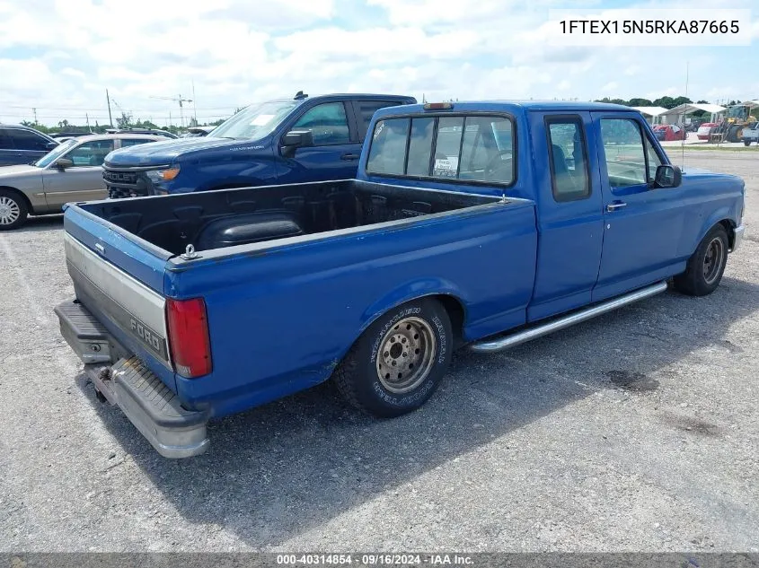 1994 Ford F150 VIN: 1FTEX15N5RKA87665 Lot: 40314854