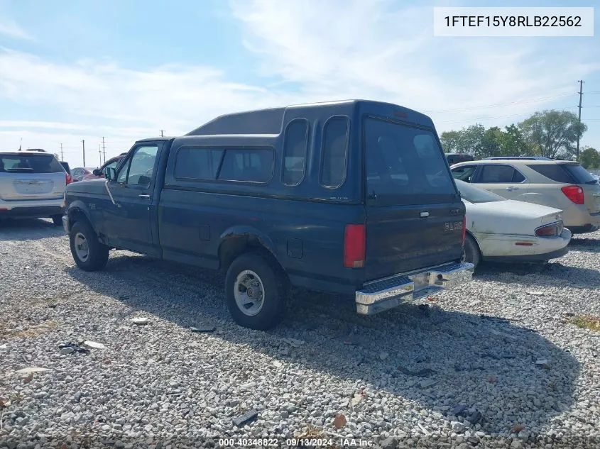 1994 Ford F150 VIN: 1FTEF15Y8RLB22562 Lot: 40348822