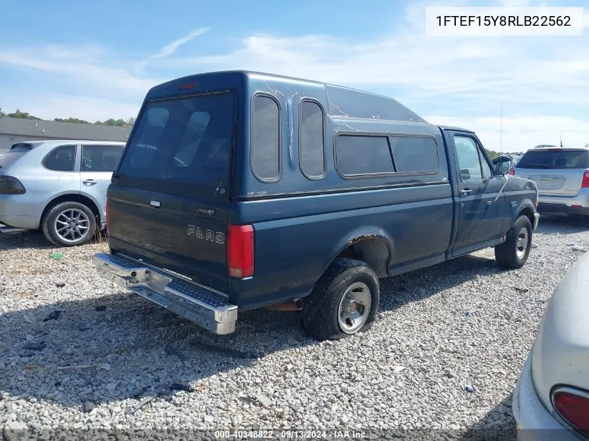 1994 Ford F150 VIN: 1FTEF15Y8RLB22562 Lot: 40348822