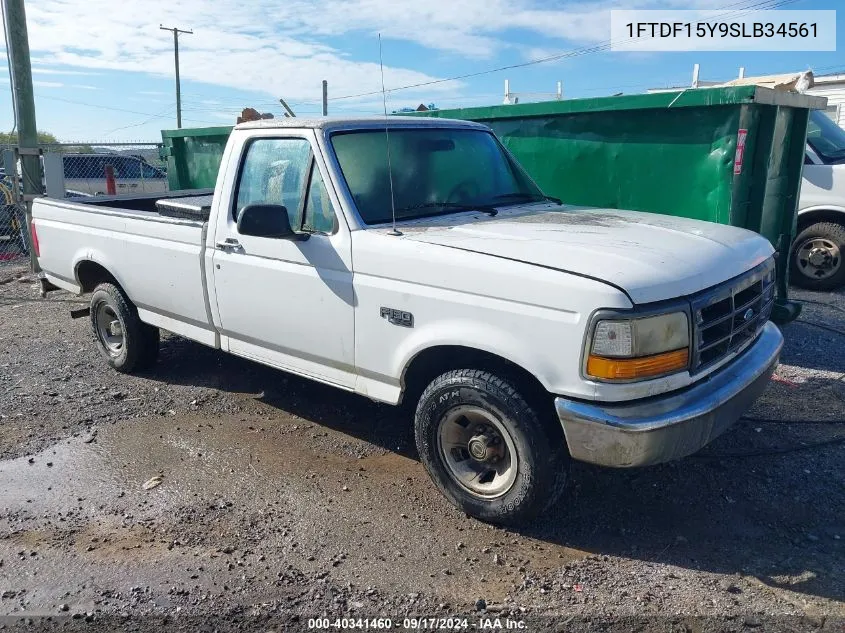 1995 Ford F150 VIN: 1FTDF15Y9SLB34561 Lot: 40341460