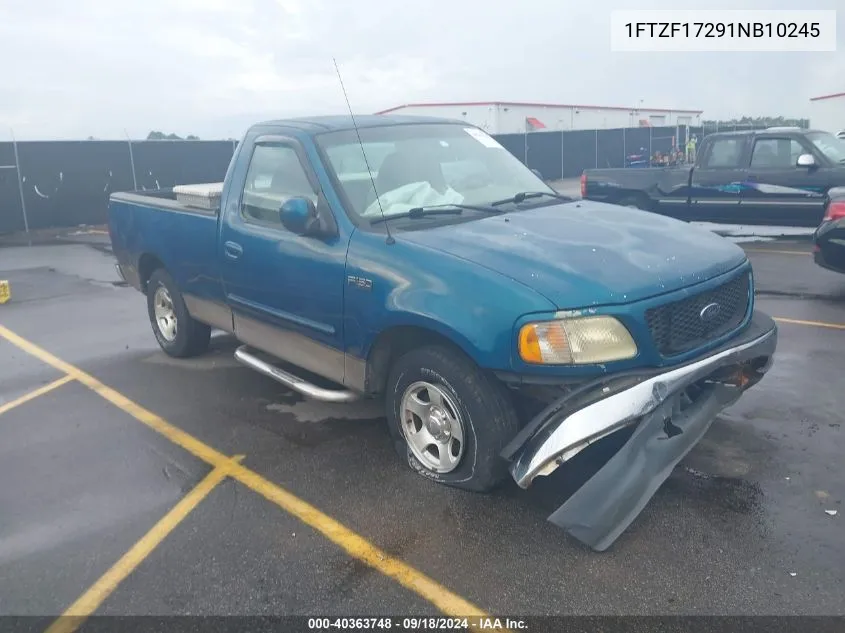 2001 Ford F150 VIN: 1FTZF17291NB10245 Lot: 40363748