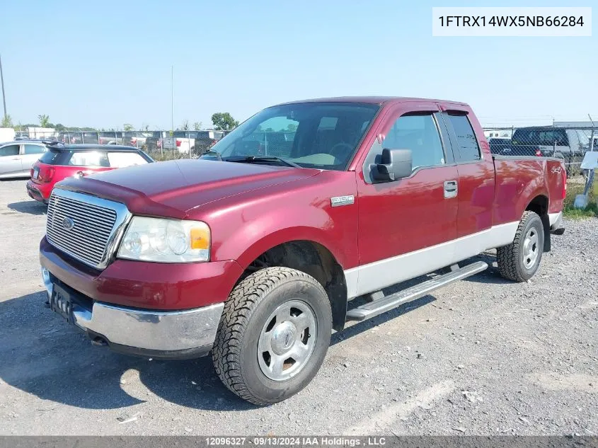 2005 Ford F150 VIN: 1FTRX14WX5NB66284 Lot: 12096327