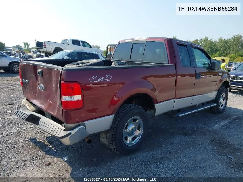 2005 Ford F150 VIN: 1FTRX14WX5NB66284 Lot: 12096327