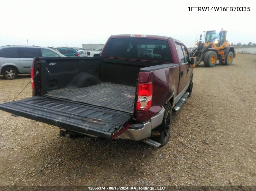 1FTRW14W16FB70335 2006 Ford F150 Supercrew