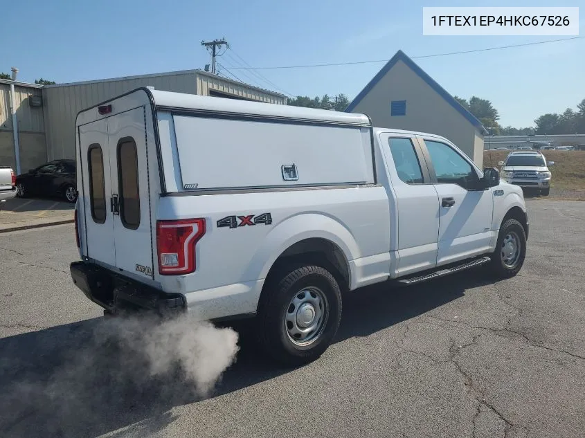 2017 Ford F150 Super Cab VIN: 1FTEX1EP4HKC67526 Lot: 40363892