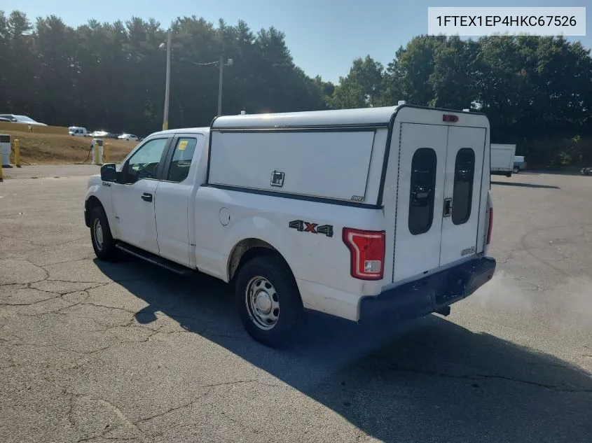 2017 Ford F150 Super Cab VIN: 1FTEX1EP4HKC67526 Lot: 40363892