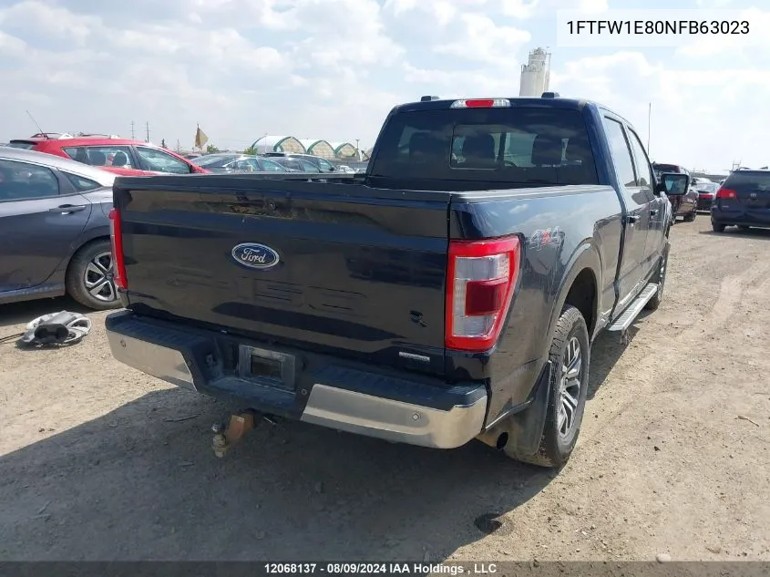 1FTFW1E80NFB63023 2022 Ford F150 Supercrew