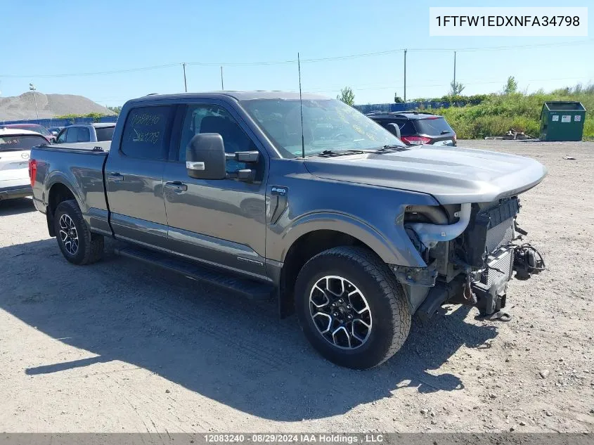 1FTFW1EDXNFA34798 2022 Ford F-150 Xlt