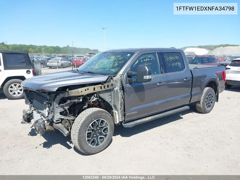 1FTFW1EDXNFA34798 2022 Ford F-150 Xlt