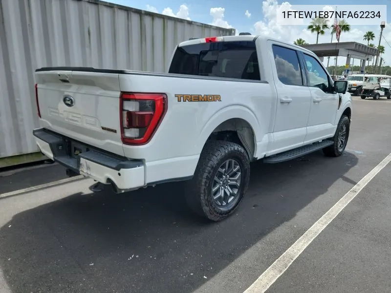 1FTEW1E87NFA62234 2022 Ford F150 Supercrew