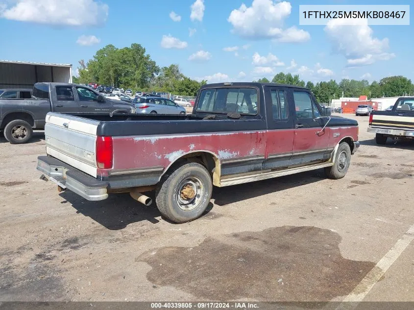 1991 Ford F250 VIN: 1FTHX25M5MKB08467 Lot: 40339805