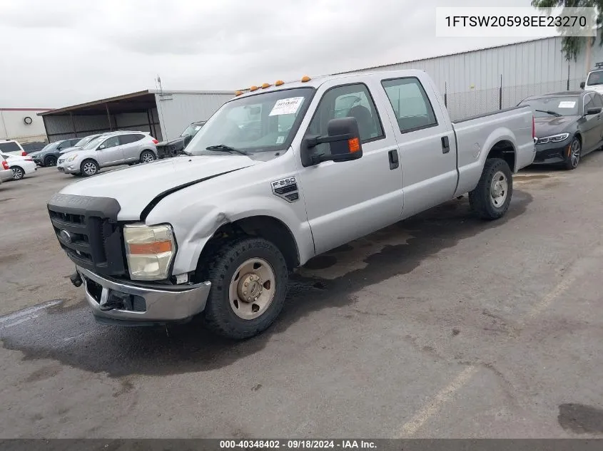 2008 Ford F-250 Super Duty VIN: 1FTSW20598EE23270 Lot: 40348402