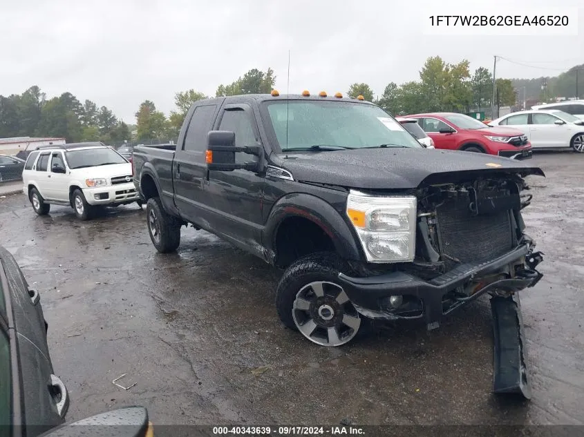 2016 Ford F-250 Lariat VIN: 1FT7W2B62GEA46520 Lot: 40343639