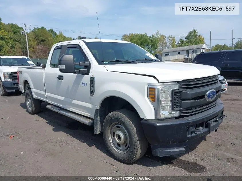 2019 Ford F-250 Xl VIN: 1FT7X2B68KEC61597 Lot: 40368440