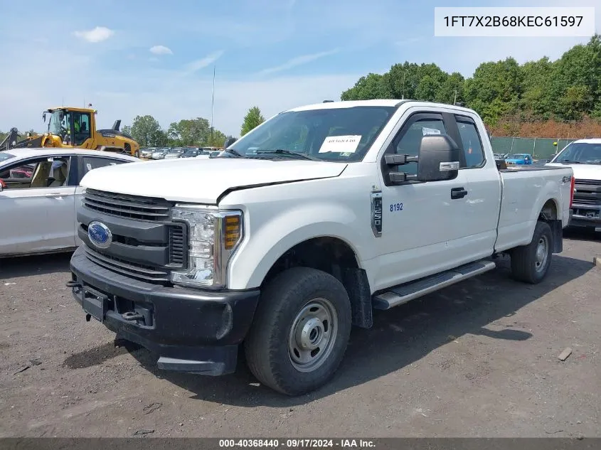 2019 Ford F-250 Xl VIN: 1FT7X2B68KEC61597 Lot: 40368440