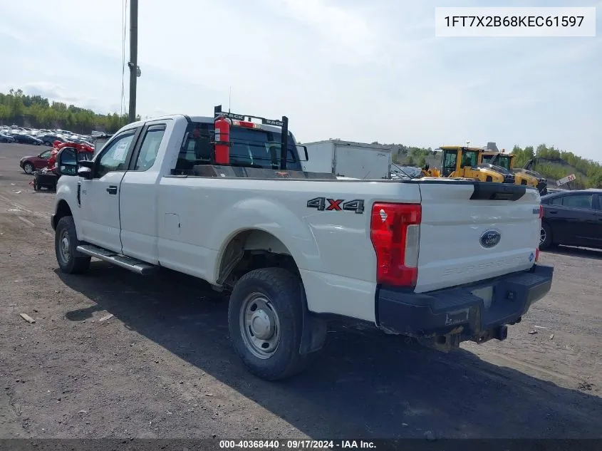 2019 Ford F-250 Xl VIN: 1FT7X2B68KEC61597 Lot: 40368440