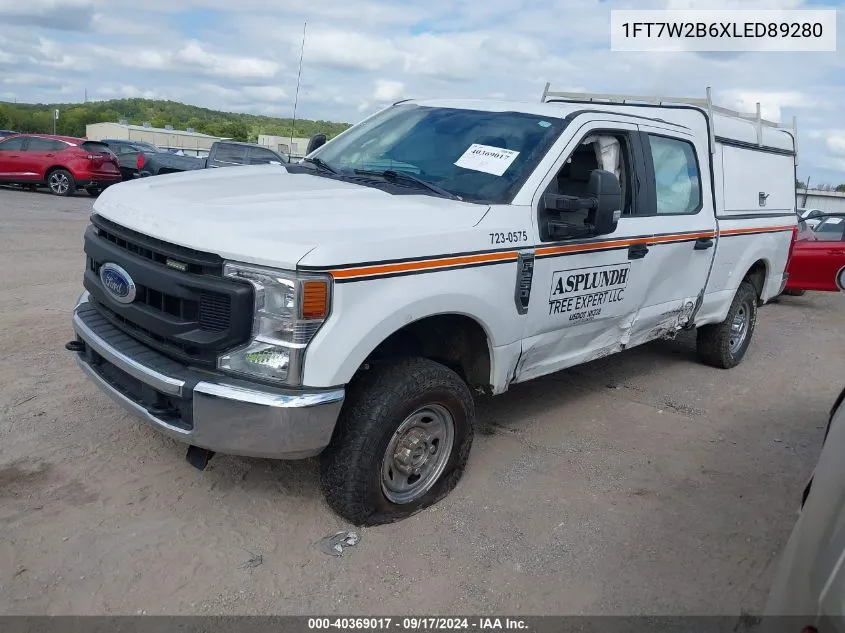 2020 Ford F-250 Xl VIN: 1FT7W2B6XLED89280 Lot: 40369017