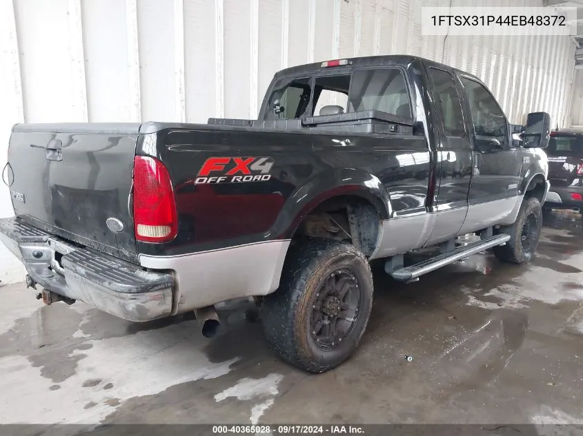 2004 Ford F-350 Lariat/Xl/Xlt VIN: 1FTSX31P44EB48372 Lot: 40365028