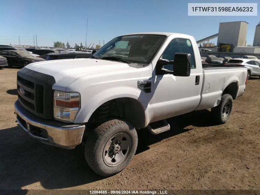 1FTWF31598EA56232 2008 Ford Super Duty F-350 Srw