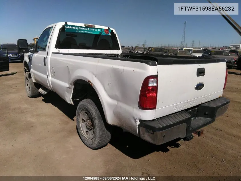 1FTWF31598EA56232 2008 Ford Super Duty F-350 Srw