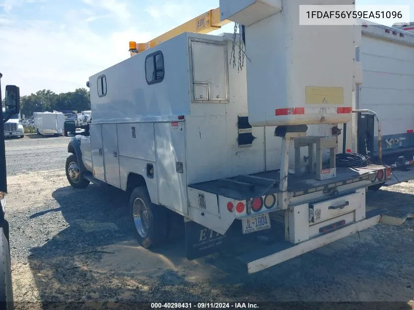 2009 Ford F550 Super Duty VIN: 1FDAF56Y59EA51096 Lot: 40298431