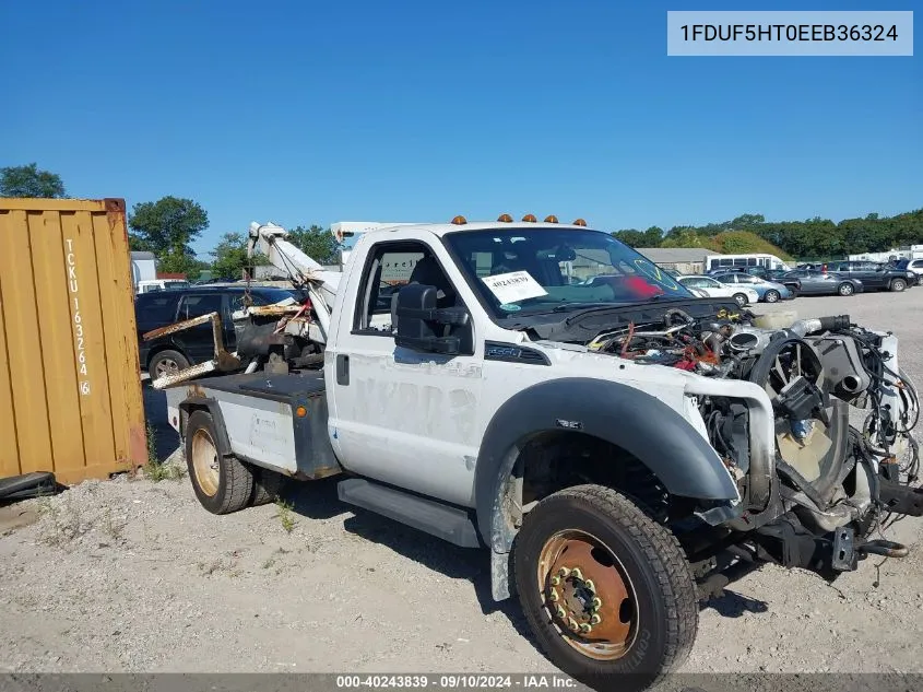 2014 Ford F550 Super Duty VIN: 1FDUF5HT0EEB36324 Lot: 40243839