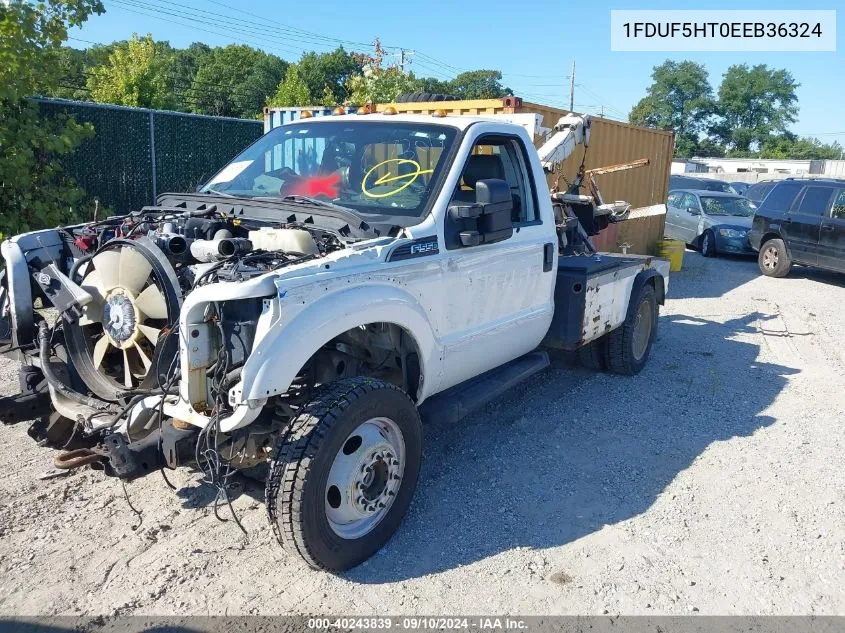 2014 Ford F550 Super Duty VIN: 1FDUF5HT0EEB36324 Lot: 40243839