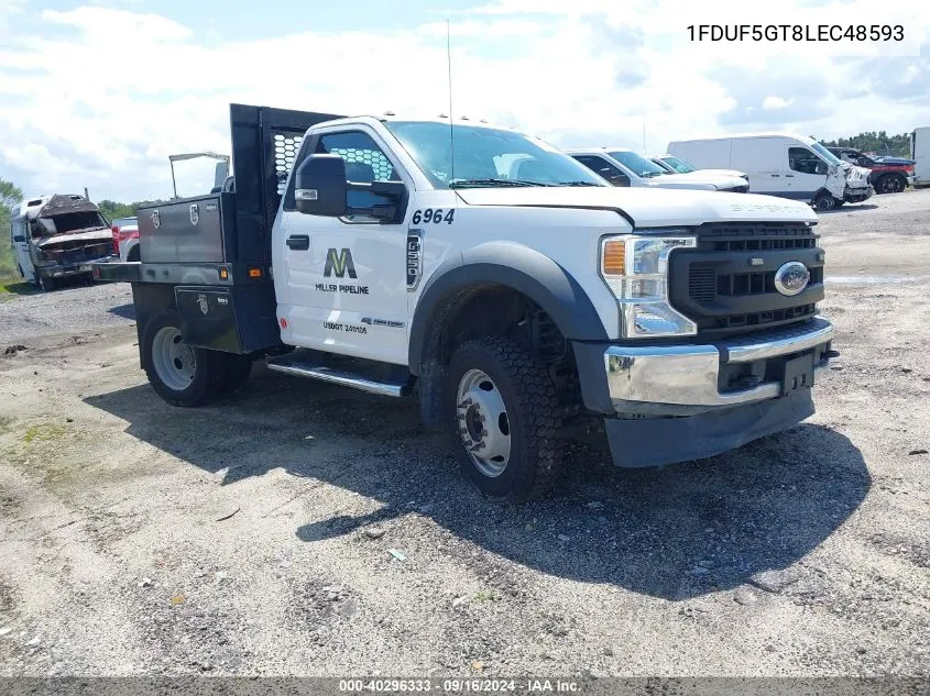 2020 Ford F550 Super Duty VIN: 1FDUF5GT8LEC48593 Lot: 40296333