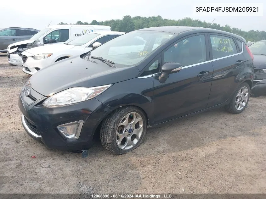 2013 Ford Fiesta Titanium VIN: 3FADP4FJ8DM205921 Lot: 12068895