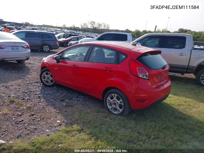 2014 Ford Fiesta Se VIN: 3FADP4EJ2EM111584 Lot: 40285221