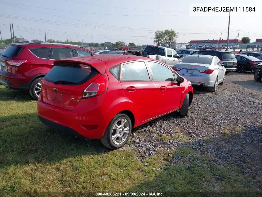 2014 Ford Fiesta Se VIN: 3FADP4EJ2EM111584 Lot: 40285221