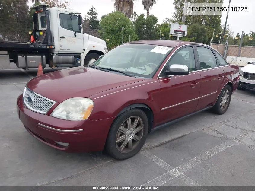 2005 Ford Five Hundred Limited VIN: 1FAFP25135G110225 Lot: 40299994