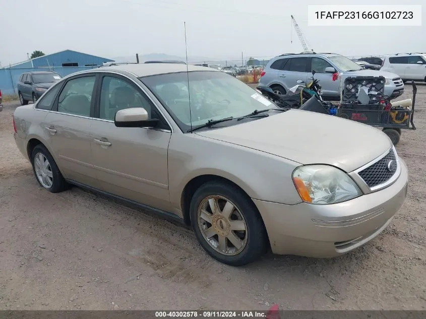 2006 Ford Five Hundred Se VIN: 1FAFP23166G102723 Lot: 40302578